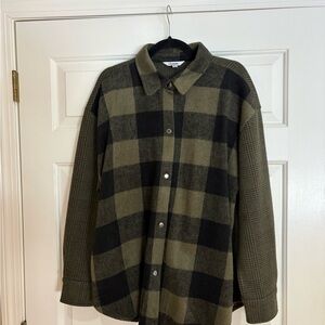 Steve Madden Sophia Shirt Jacket in Sage